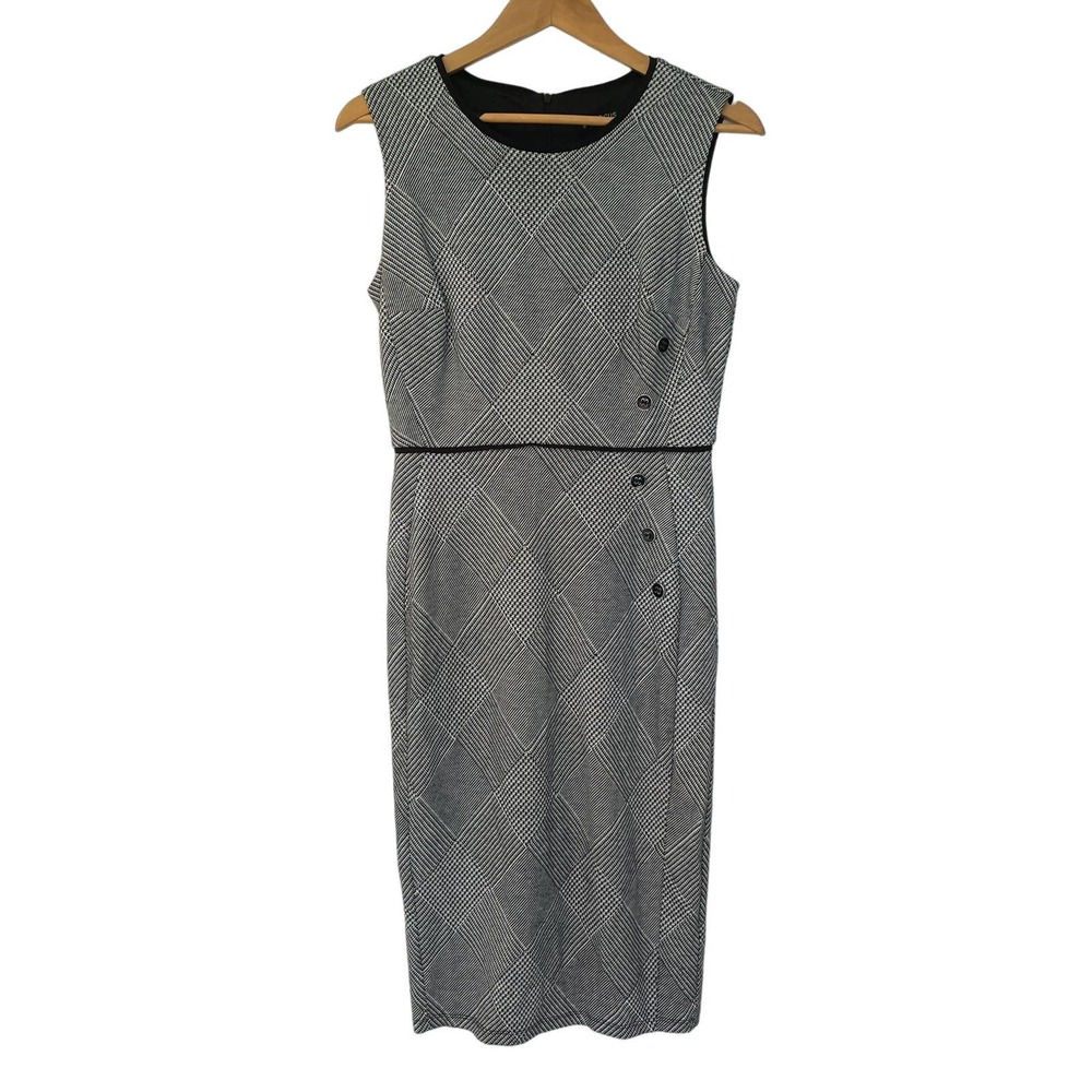 NWT En Focus Studio Gingham Pencil Dress